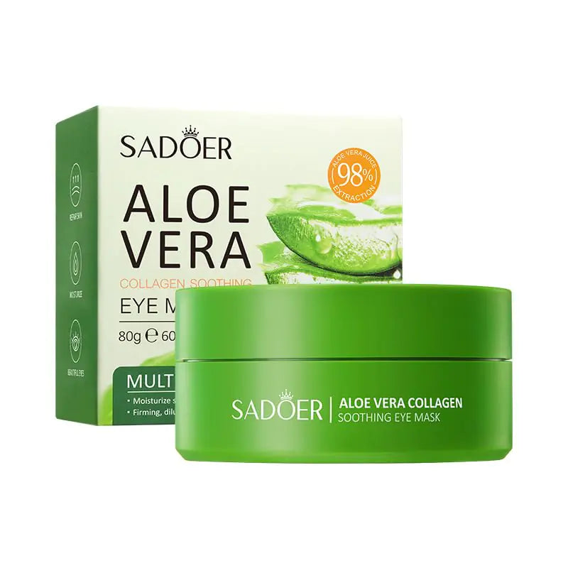OAKSII Under Eye Patches 60PCS Aloe Vera Under Eye Mask for Dark Circles and Puffiness Under Eye Gel Pads Improve Under Eye Bags Fine Lines and Wrinkles (60pcs eye patch) Belvar